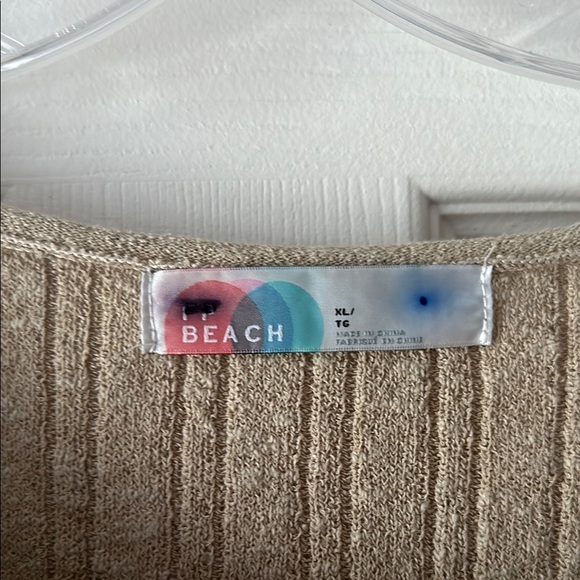 Free People Beige Ribbed Sweater - Picture 2 of 3